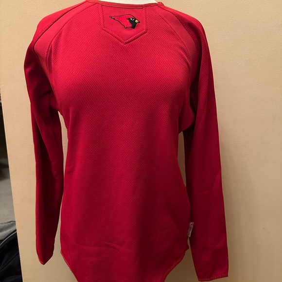 Majestic Other - Vintage Majestic Therma Red Long Sleeve Shirt with Cardinal Emblem